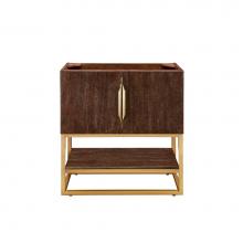 James Martin Vanities 388-V31.5-CFO-RGD - Columbia 31.5'' Single Vanity Cabinet, Coffee Oak, Radiant Gold