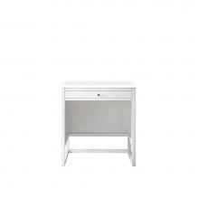 James Martin Vanities E645-DU30-GW-3CLW - Athens 30''  Countertop  Unit (makeup counter), Glossy White w/ 3 CM Classic White Quart