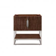 James Martin Vanities 388-V31.5-CFO-BNK - Columbia 31.5'' Single Vanity Cabinet, Coffee Oak, Brushed Nickel