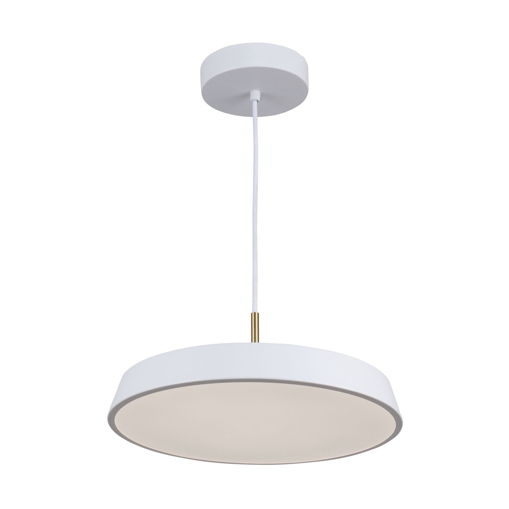 Lexi Collection 1-Light 12&#34; Pendant White