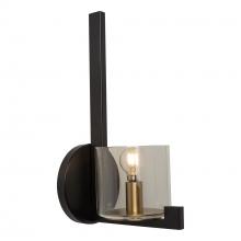 Artcraft AC11820BB - Salinas Collection 1-Light Sconce, Black and Brass