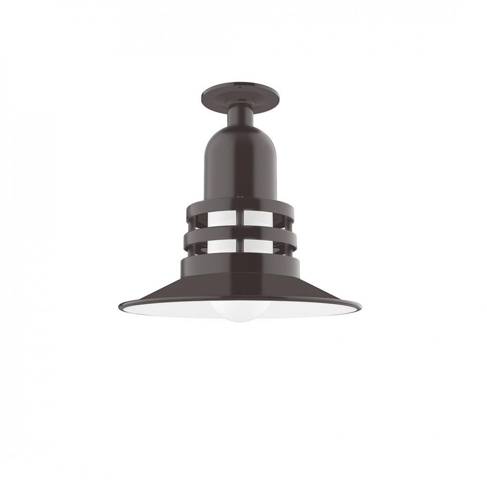 Atomic 12&#34; Flush Mount Light in Architectural Bronze