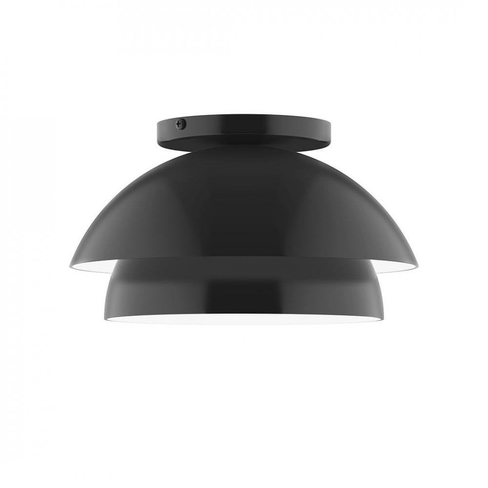 10&#34; Nest LED Flush Mount, Black