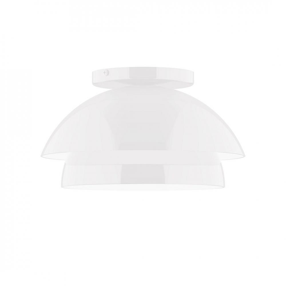 10&#34; Nest LED Flush Mount, White