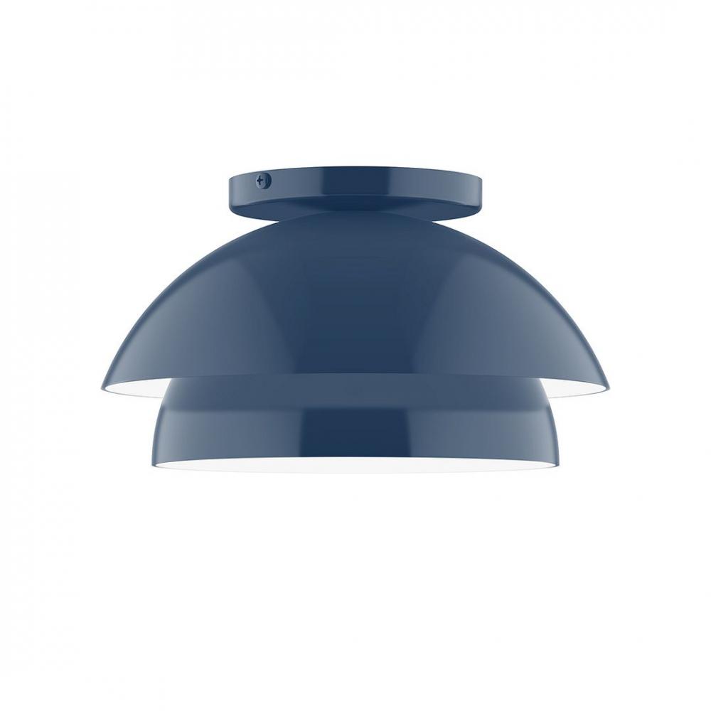 10&#34; Nest LED Flush Mount, Navy