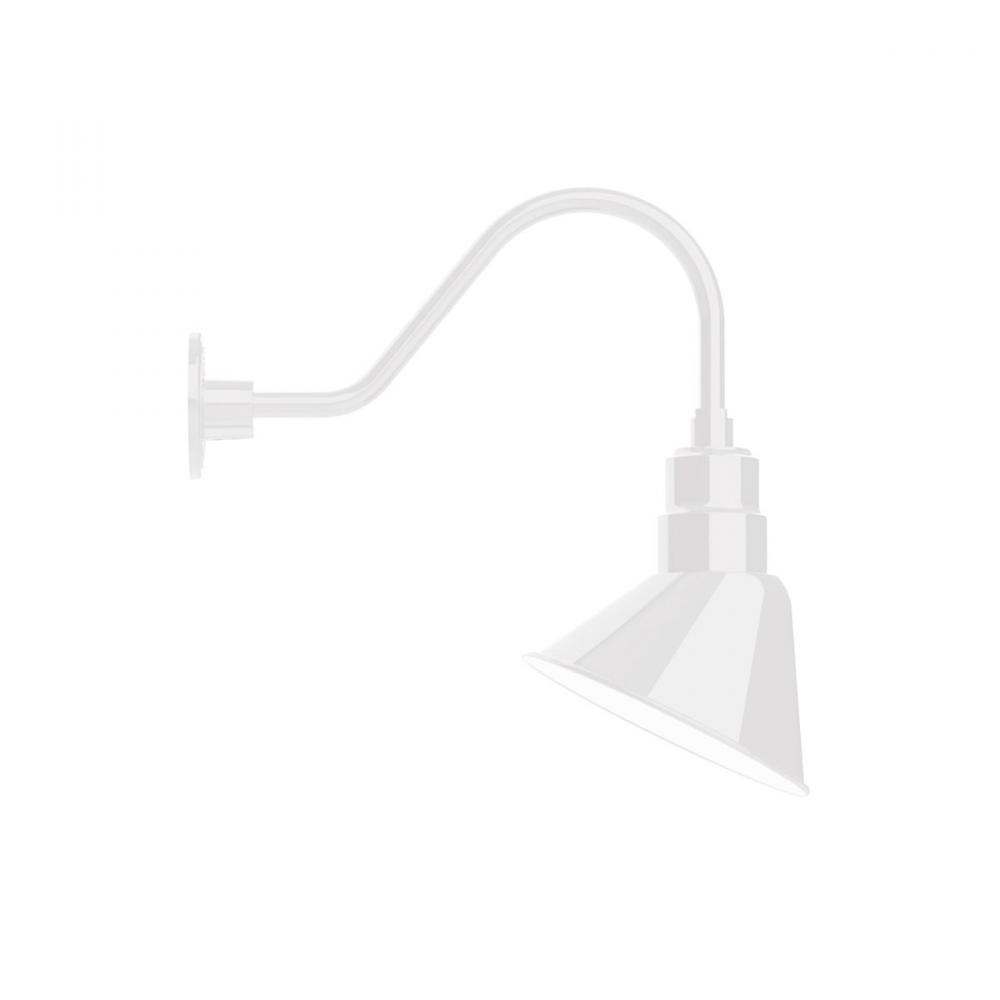 Angle 10&#34; gooseneck wall light