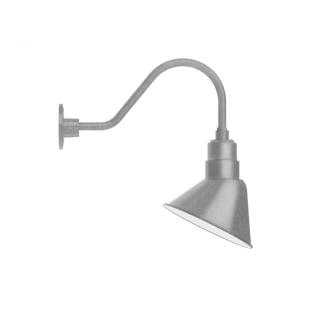 Angle 10&#34; gooseneck wall light