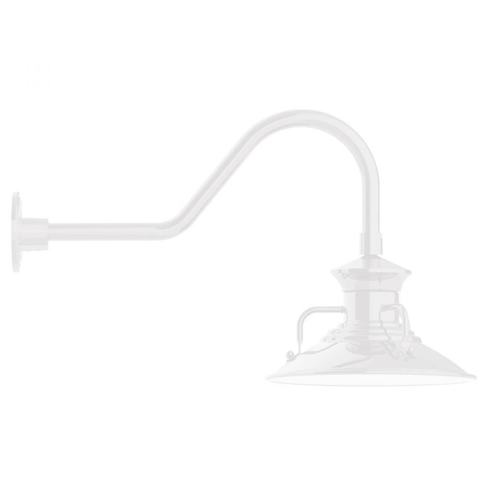 Homestead 12&#34; gooseneck wall light