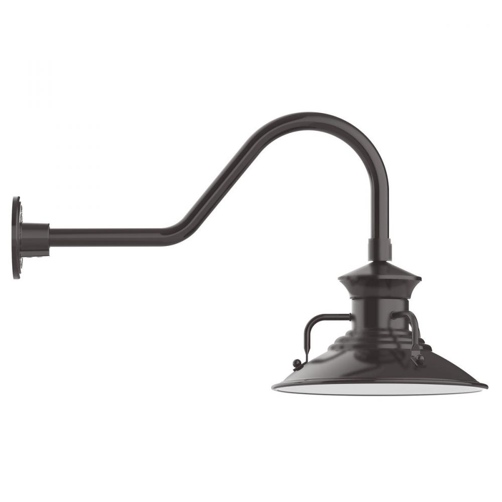 Homestead 12&#34; gooseneck wall light