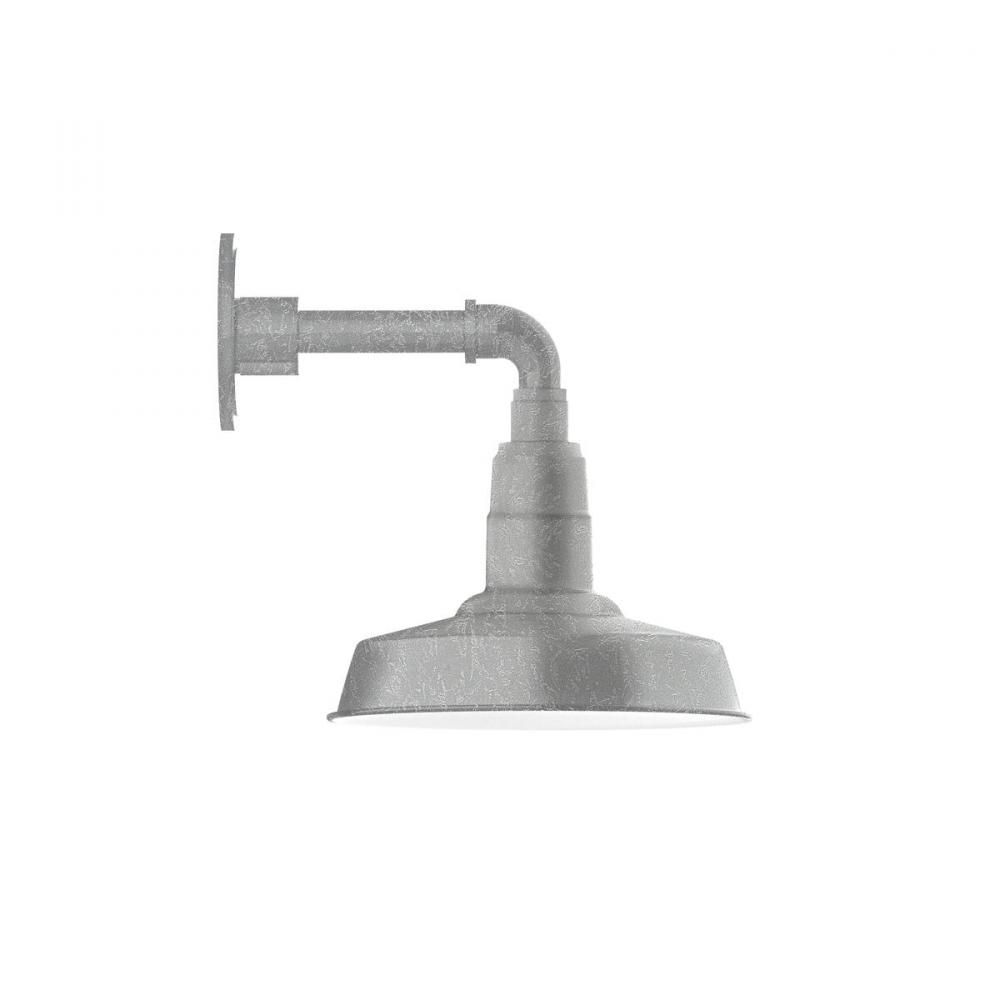 Warehouse 10 inch Straight Arm Wall Light