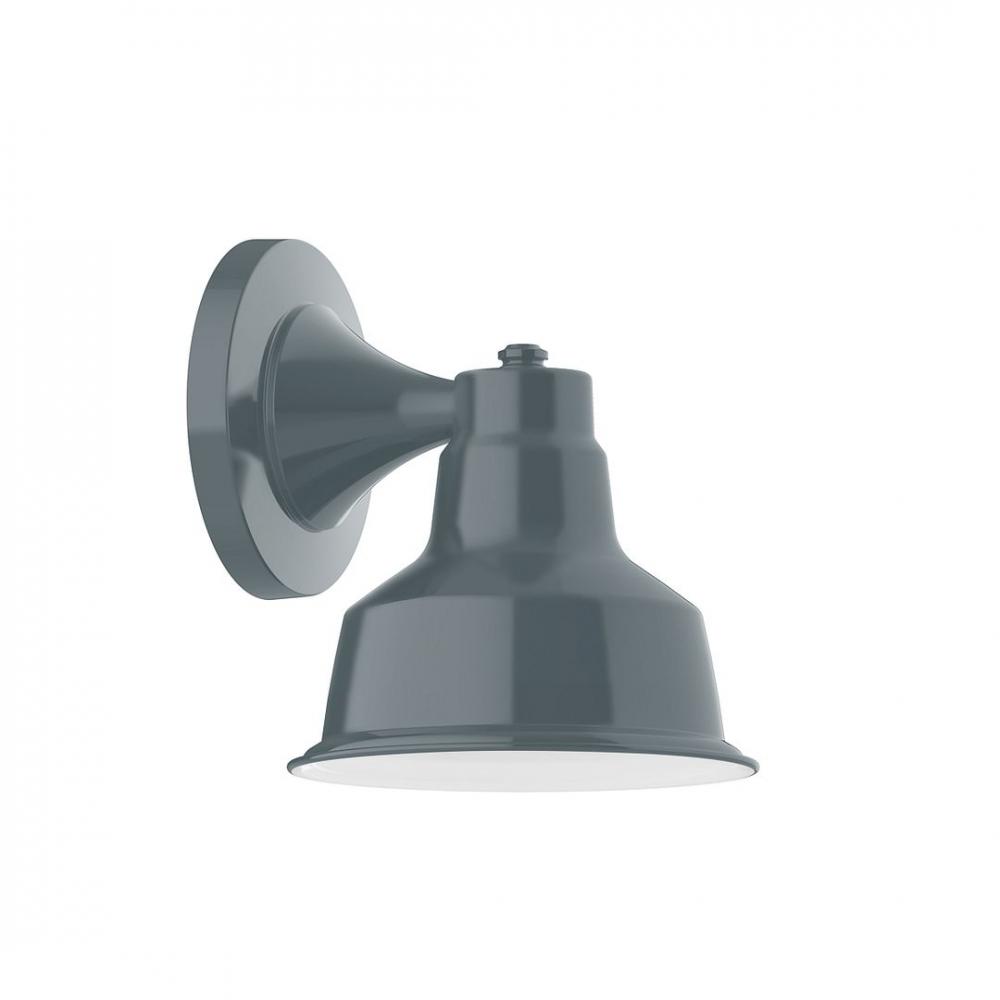 8&#34; Warehouse shade, wall mount sconce, Slate Gray