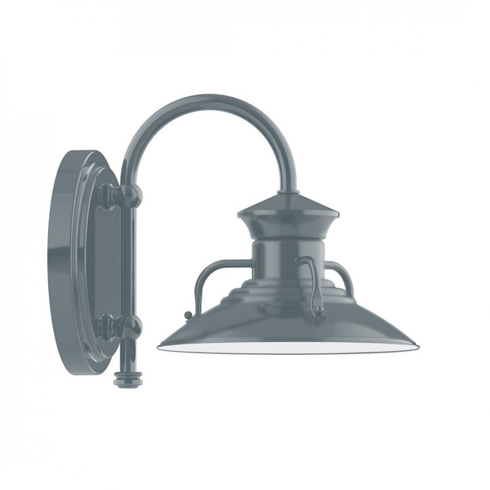 8&#34; Homestead shade, wall mount sconce, Slate Gray