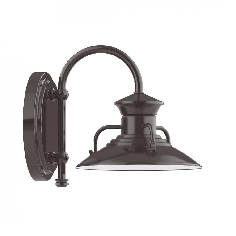 8&#34; Homestead shade, wall mount sconce, Architectural Bronze