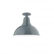 Montclair Light Works FMB106-40 - 12" Cafe Flush Mount Light in Slate Gray