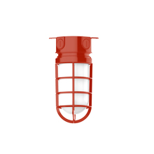 Montclair Light Works FMC050-26 - 5 1/2" Vaportite flush mount ceiling light, Vermillion