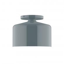 Montclair Light Works FMD419-40-L10 - 8.5" J-Series LED Flush Mount, Slate Gray