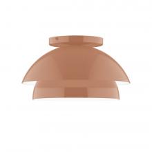 Montclair Light Works FMDX445-19-L10 - 10" Nest LED Flush Mount, Terracotta