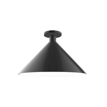 Montclair Light Works FMDX467-41 - 18" Chase Flush Mount, Black