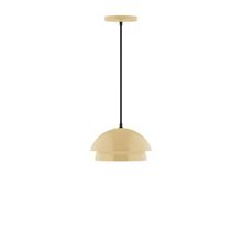 Montclair Light Works PEBX445-17-C21-L10 - 10" Nest LED Pendant, white cord with canopy, Ivory