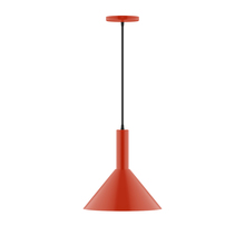 Montclair Light Works PEBX466-26 - 12" Chase Pendant, Vermillion