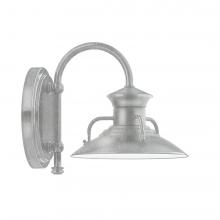 Montclair Light Works SCB140-49-L10 - 8" Homestead shade, wall mount sconce, Painted Galvanized