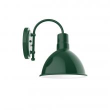 Montclair Light Works SCC115-42-L12 - 10" Deep Bowl shade, wall mount sconce, Forest Green