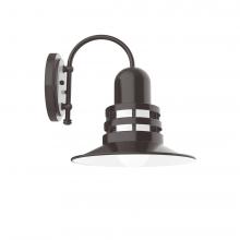 Montclair Light Works SCC148-51 - 12" Atomic shade, wall mount sconce, Architectural Bronze