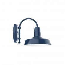 Montclair Light Works SCC181-50-L12 - 10" Warehouse shade, wall mount sconce, Navy