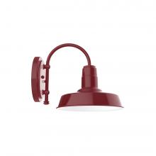 Montclair Light Works SCC181-55 - 10" Warehouse shade, wall mount sconce, Barn Red