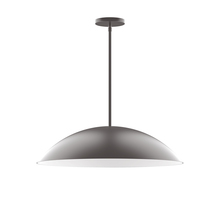 Montclair Light Works STG439-57 - 24" Plateau Stem Hung Pendant, Bronze Matte