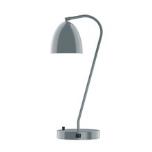 Montclair Light Works TLC417-40-L10 - 23" J-Series LED Table Lamp, Slate Gray