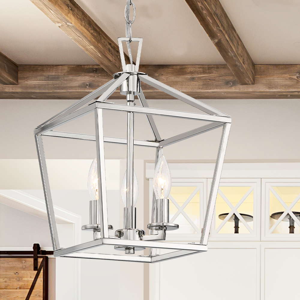 Townsend 3-Light Pendant in Polished Nickel