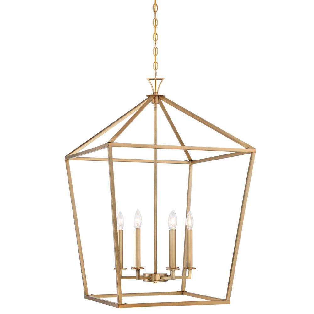 Townsend 6-Light Pendant in Warm Brass