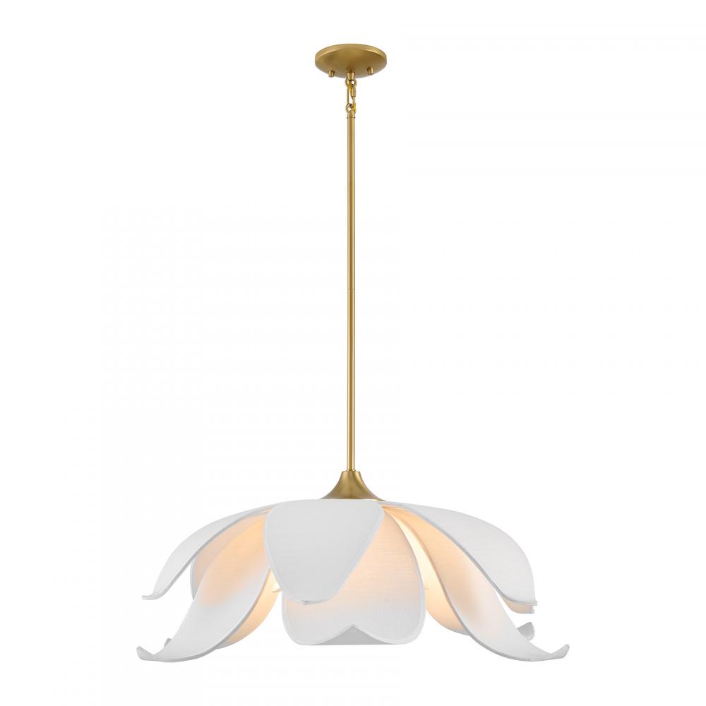 Elsie 6-Light Pendant in Warm Brass