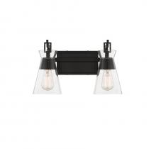 Savoy House 8-1830-2-BK - Lakewood 2-Light Bathroom Vanity Light in Matte Black