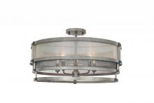 Kalco 503640BJT - Delano 24 Inch Semi Flush Mount