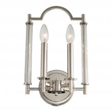 Kalco 512922PN - Provence 2 Light ADA Wall Sconce