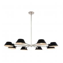 Kalco 514173BPN - Bruno 8 Light Chandelier