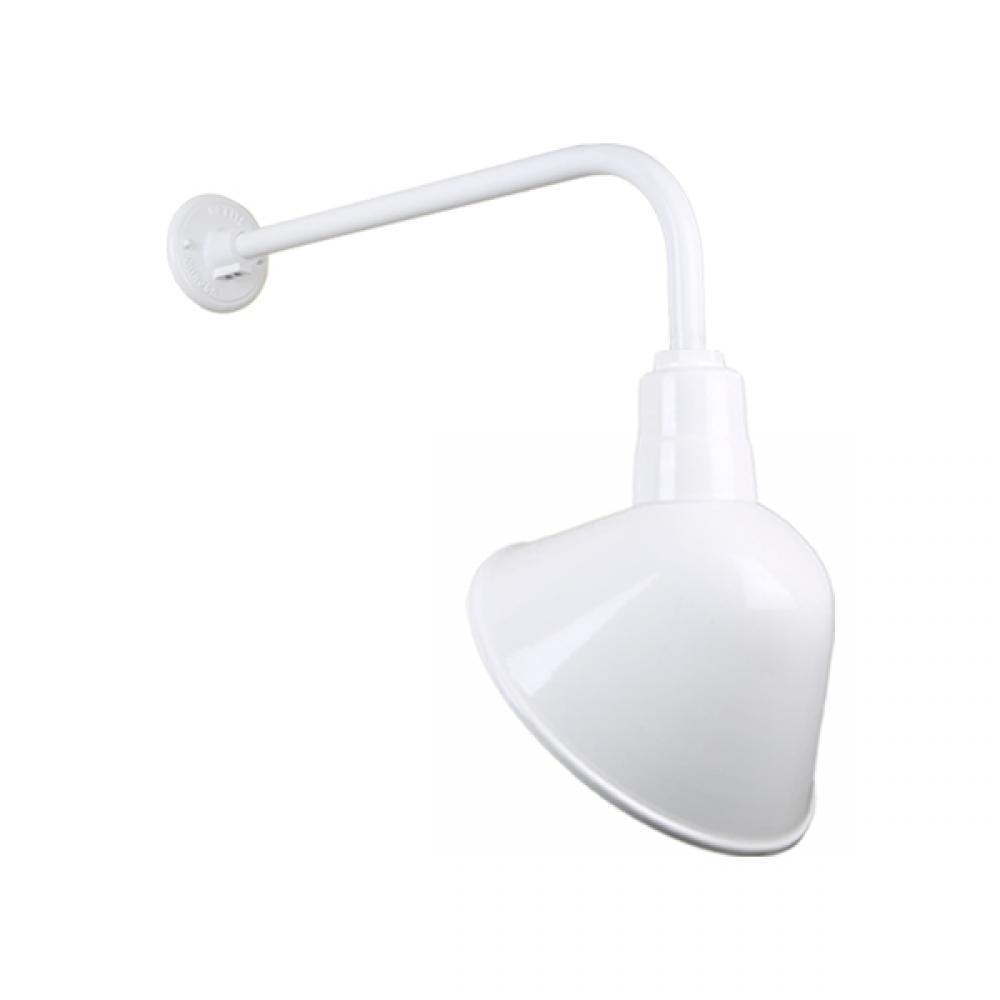 12&#34; Gooseneck Light Angle Shade, QSNB-13 Arm