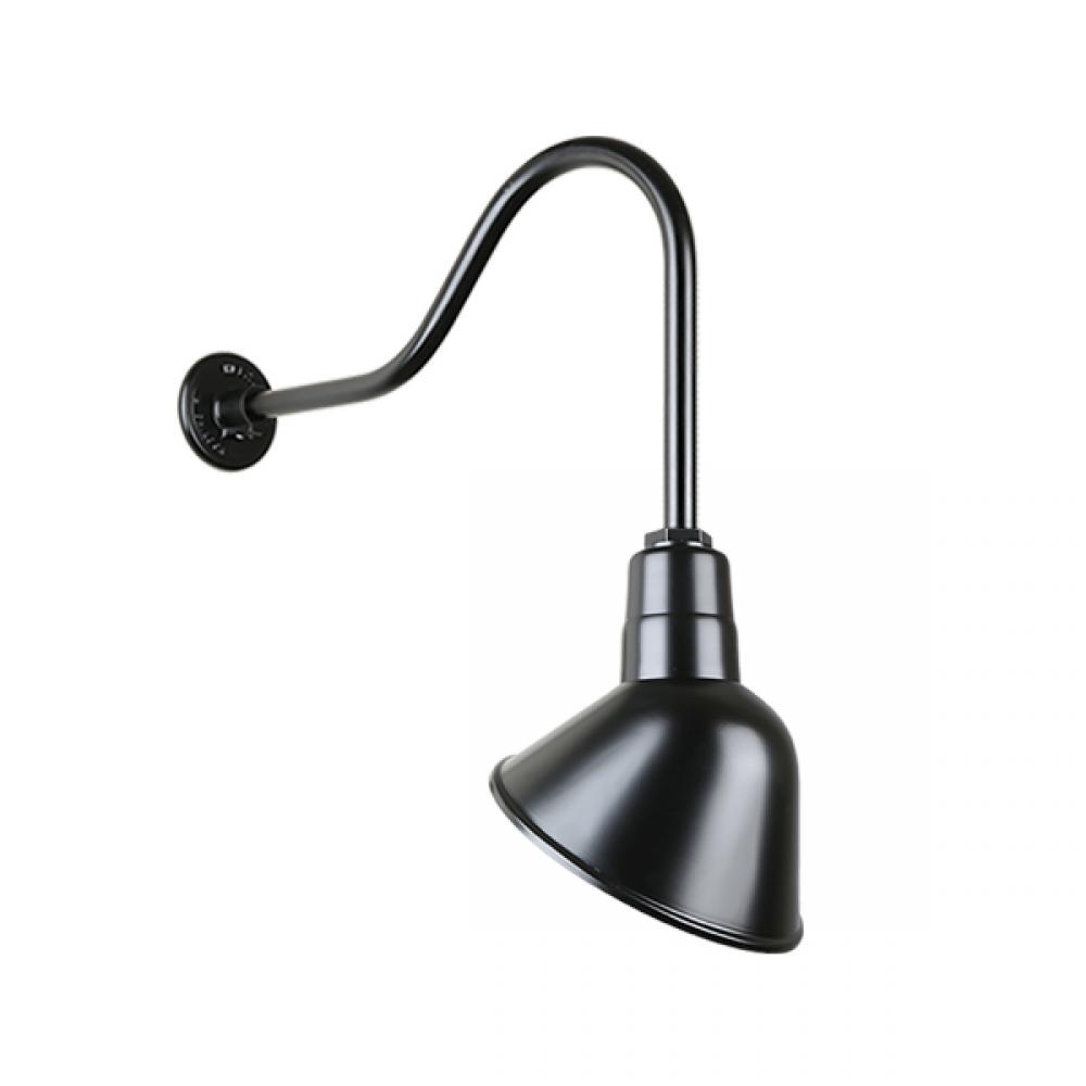 10&#34; Gooseneck Light Angle Shade, QSNHL-H Arm