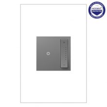 Legrand ADTP703TUM4 - adorne® 700W sofTap® Tru-Universal Dimmer, Magnesium, with Microban®