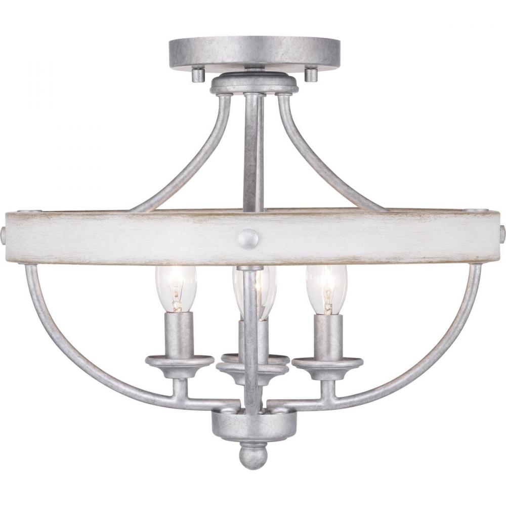 Gulliver Collection Four-Light 14-1/4&#34; Semi-Flush Convertible