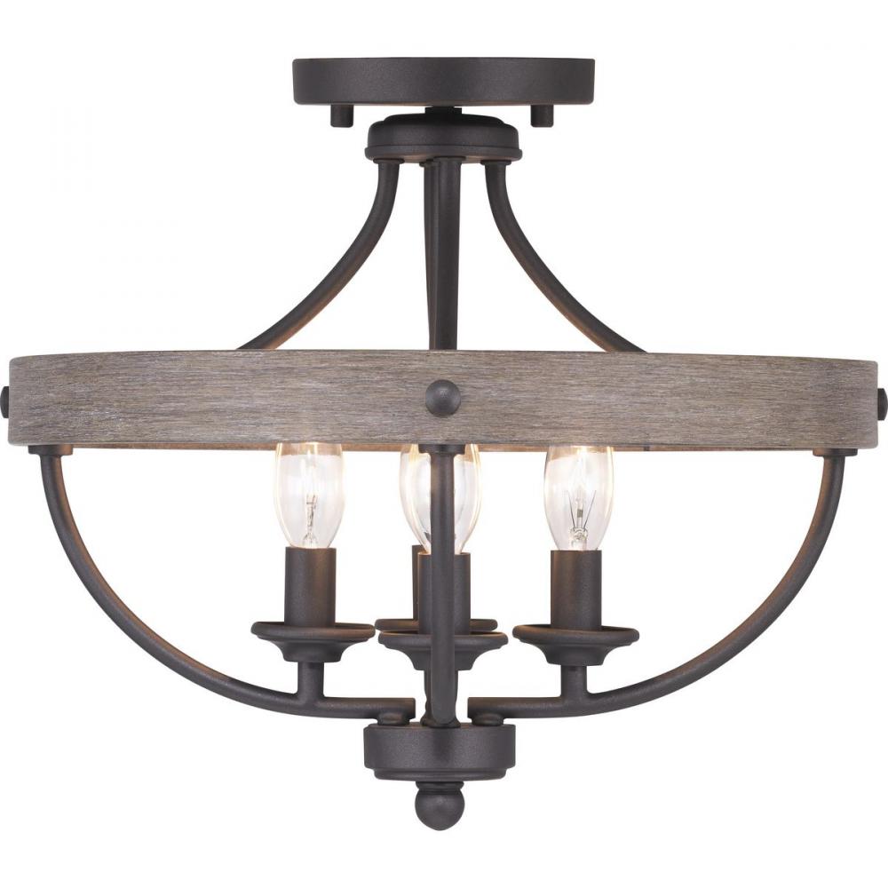 Gulliver Collection Four-Light 14-1/4&#34; Semi-Flush Convertible