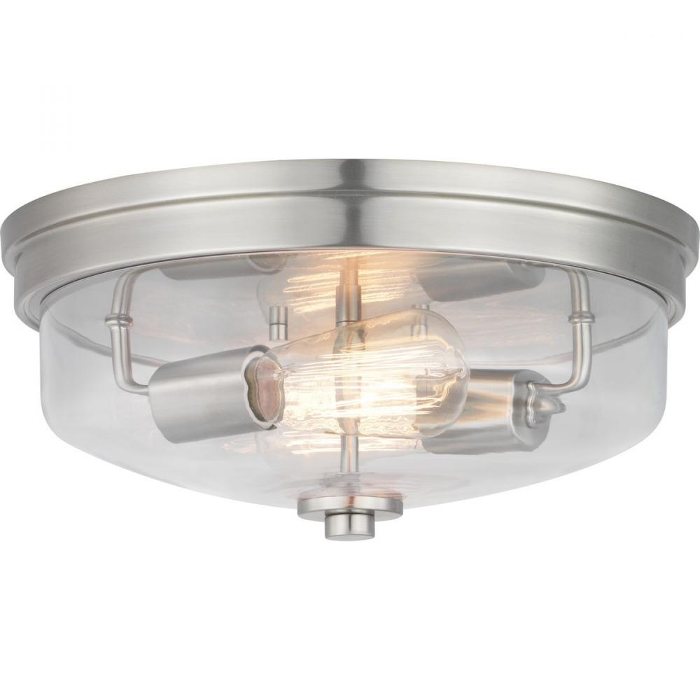 Blakely Collection Two-Light 13-5/8&#34; Flush Mount