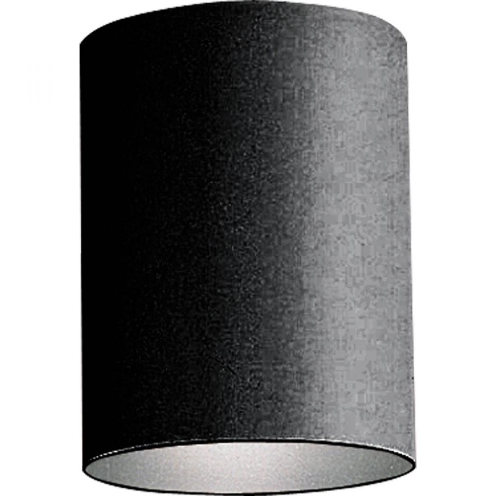 Cylinder 5&#34; One-Light Black Modern Outdoor Ceiling Light