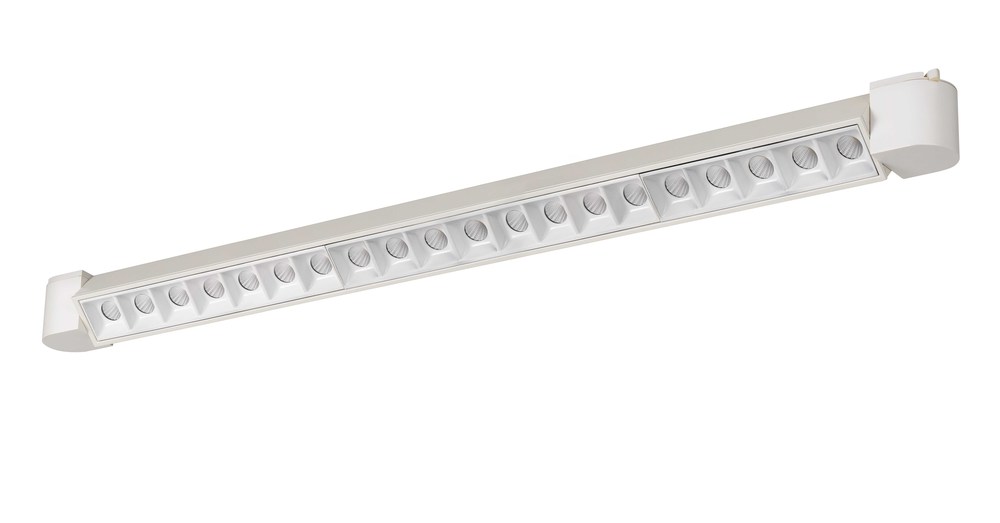 Dimmable integrated LED 60W,  3024 Lumen, 85 CRI, 3000K, 3 Wire Wall Wash Track Fixture