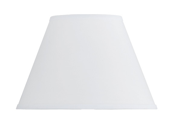 8.5&#34; Tall White Round Hardback Fabric Shade