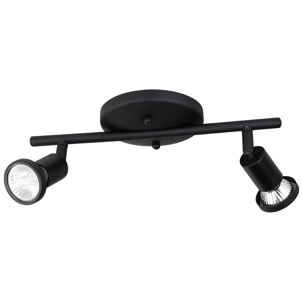 Tremendo - 2 Lt Fixed Track Light Structured Black Finish 2x10W