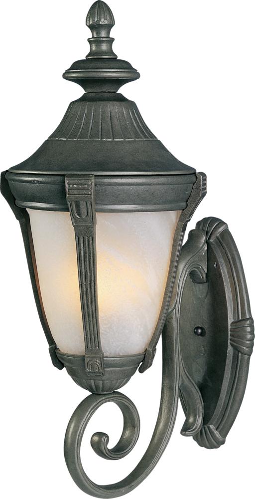 Pewter Marble Glass Wall Lantern