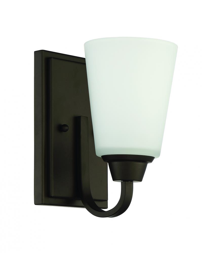 Grace 1 Light Wall Sconce in Espresso